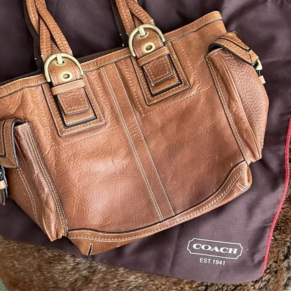 Coach | Bags | Coach Vintage Mia Soho Brown Braided Leather